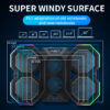RGB Gaming Laptop Adjustable Stand with 6 Fans, Cooling for 12-17 Inch Laptops