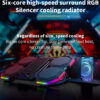RGB Gaming Laptop Adjustable Stand with 6 Fans, Cooling for 12-17 Inch Laptops