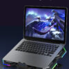 RGB Gaming Laptop Adjustable Stand with 6 Fans, Cooling for 12-17 Inch Laptops