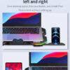 RGB Gaming Laptop Adjustable Stand with 6 Fans, Cooling for 12-17 Inch Laptops