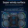 RGB Gaming Laptop Adjustable Stand with 6 Fans, Cooling for 12-17 Inch Laptops