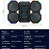 RGB Gaming Laptop Adjustable Stand with 6 Fans, Cooling for 12-17 Inch Laptops