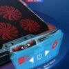 17-Inch Gaming Laptop Cooler Stand, 6 Fans, LED Screen, Dual USB Ports, 2600 RPM