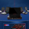 17-Inch Gaming Laptop Cooler Stand, 6 Fans, LED Screen, Dual USB Ports, 2600 RPM