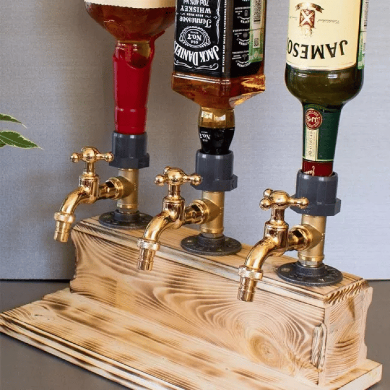 Whiskey Dispenser & Bottle Rack for Home Bar – Unique Gift for Wine Lovers Whiskey Dispenser & Bottle Rack for Home Bar – Unique Gift for Wine Lovers - Image 5