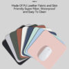 Small Office Mouse Pad, Colorful Dual-Sided Waterproof PU Leather, Non-Slip Mat