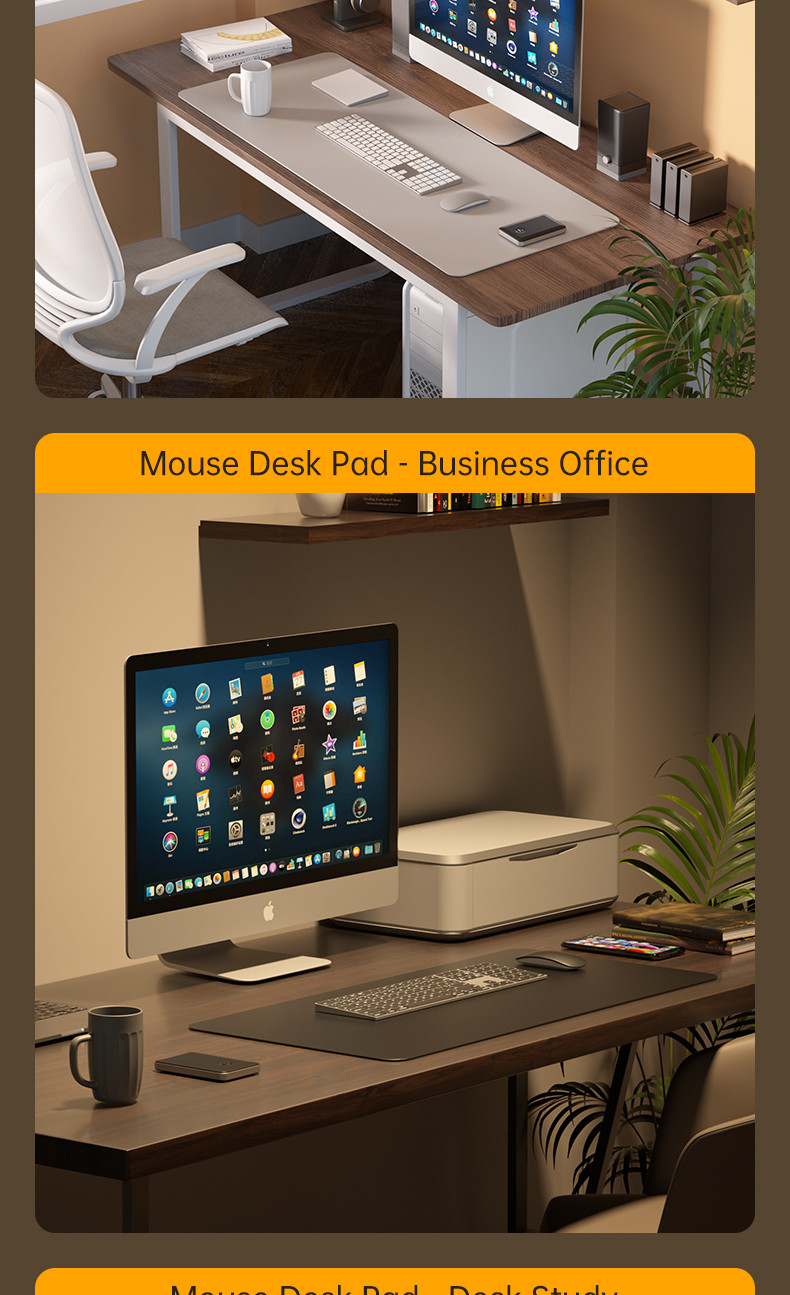 Large Waterproof Leather Mouse Pad, Desk Mat For Home Office, Gaming, Keyboard Large Waterproof Leather Mouse Pad, Desk Mat For Home Office, Gaming, Keyboard - Image 10