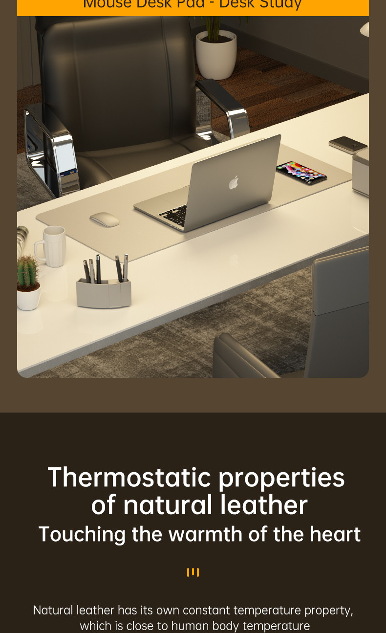 Large Waterproof Leather Mouse Pad, Desk Mat For Home Office, Gaming, Keyboard Large Waterproof Leather Mouse Pad, Desk Mat For Home Office, Gaming, Keyboard - Image 11