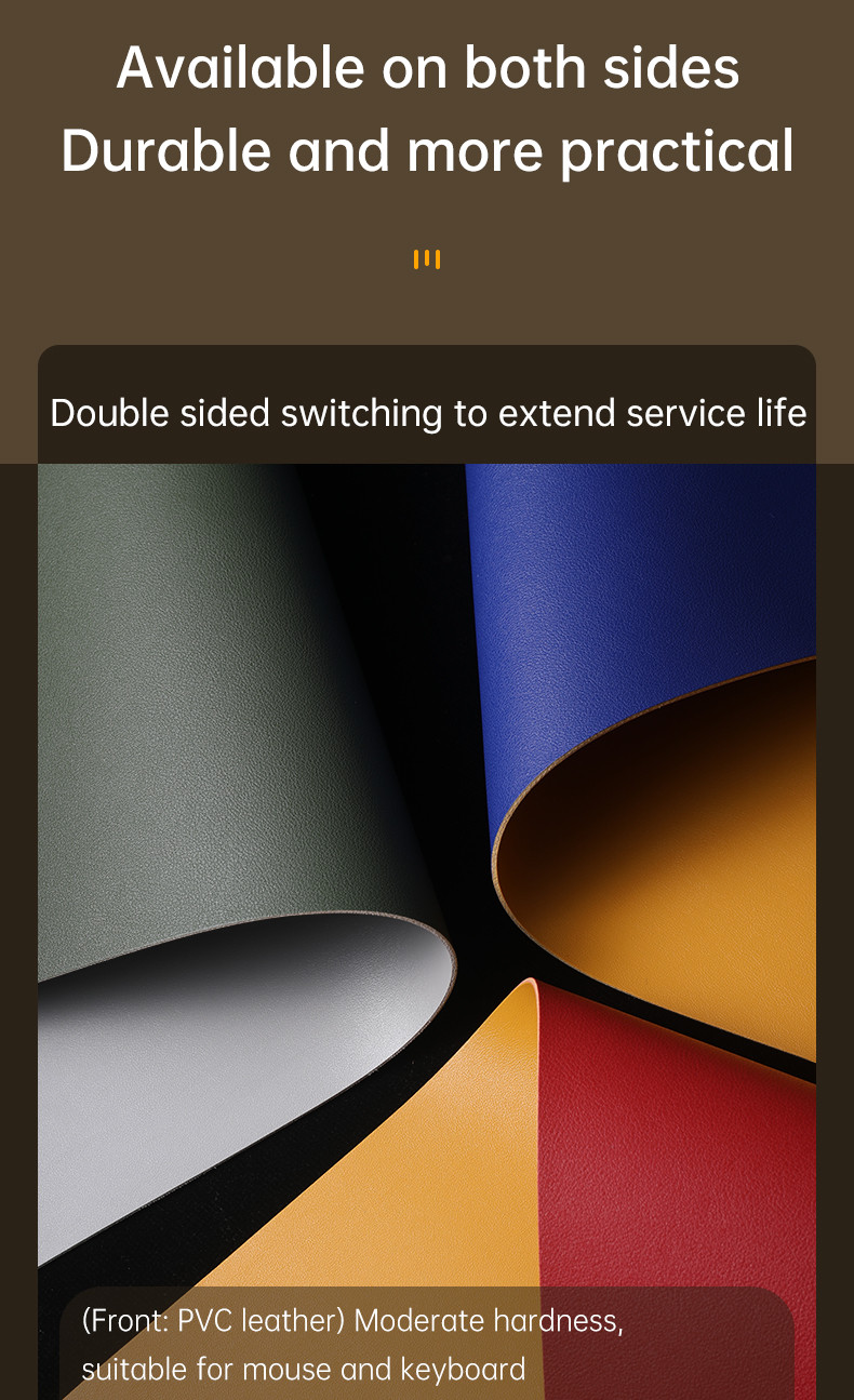 Large Waterproof Leather Mouse Pad, Desk Mat For Home Office, Gaming, Keyboard Large Waterproof Leather Mouse Pad, Desk Mat For Home Office, Gaming, Keyboard - Image 13