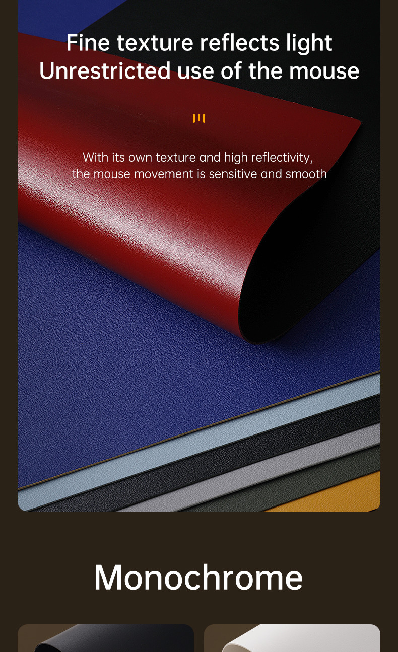 Large Waterproof Leather Mouse Pad, Desk Mat For Home Office, Gaming, Keyboard Large Waterproof Leather Mouse Pad, Desk Mat For Home Office, Gaming, Keyboard - Image 17