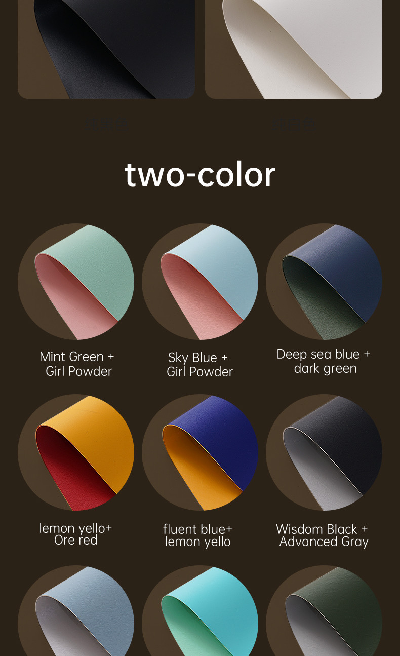 Large Waterproof Leather Mouse Pad, Desk Mat For Home Office, Gaming, Keyboard Large Waterproof Leather Mouse Pad, Desk Mat For Home Office, Gaming, Keyboard - Image 18