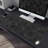 Black and White Large HD Mouse Pad, Art Desk Mat for PC, Keyboard, Office use