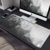 Black and White Large HD Mouse Pad, Art Desk Mat for PC, Keyboard, Office use