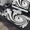 Black and White Large HD Mouse Pad, Art Desk Mat for PC, Keyboard, Office use