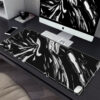 Black and White Large HD Mouse Pad, Art Desk Mat for PC, Keyboard, Office use