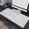 Black and White Large HD Mouse Pad, Art Desk Mat for PC, Keyboard, Office use