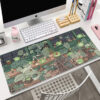 Green Plant Large Gaming Mousepad XXL Gamer Mouse Pad Size For Office