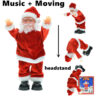 30cm Electric Santa Claus Doll, Musical Dancing Gift for Kids, Home Decor Craft