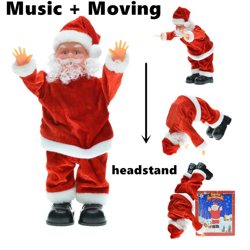 30cm Electric Santa Claus Doll, Musical Dancing Gift for Kids, Home Decor Craft 30cm Electric Santa Claus Doll, Musical Dancing Gift for Kids, Home Decor Craft