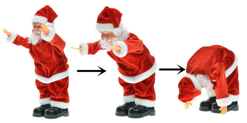 30cm Electric Santa Claus Doll, Musical Dancing Gift for Kids, Home Decor Craft 30cm Electric Santa Claus Doll, Musical Dancing Gift for Kids, Home Decor Craft - Image 9