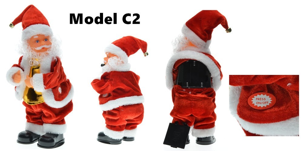 30cm Electric Santa Claus Doll, Musical Dancing Gift for Kids, Home Decor Craft 30cm Electric Santa Claus Doll, Musical Dancing Gift for Kids, Home Decor Craft - Image 13