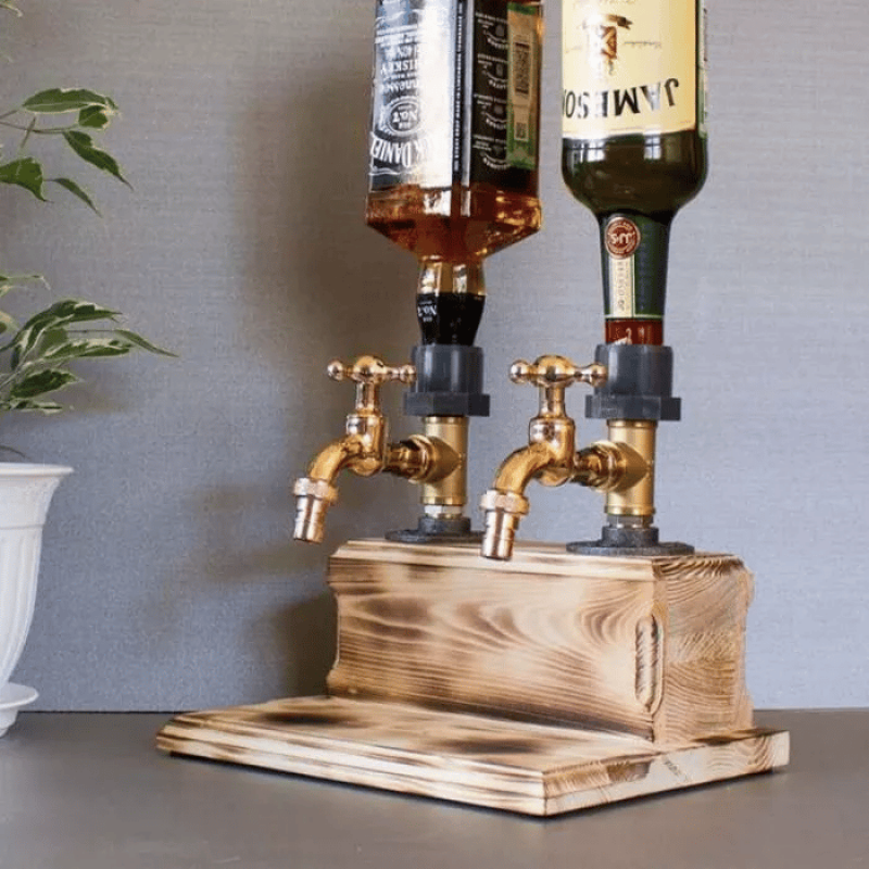 Whiskey Dispenser & Bottle Rack for Home Bar – Unique Gift for Wine Lovers Whiskey Dispenser & Bottle Rack for Home Bar – Unique Gift for Wine Lovers - Image 8