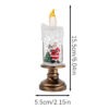 Christmas Snow Flameless Candle - Rotating Water, Glitter, and LED Night Lights