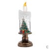 Christmas Snow Flameless Candle - Rotating Water, Glitter, and LED Night Lights