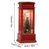 Christmas Phone Booth Light Table For The Elderly Decorated With Christmas Tree