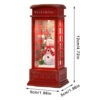 Christmas Phone Booth Light Table For The Elderly Decorated With Christmas Tree