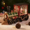 Christmas Eve Music Box Gift - LED Water-filled Train Ornaments Decorations