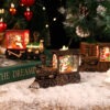 Christmas Eve Music Box Gift - LED Water-filled Train Ornaments Decorations