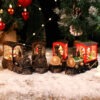 Christmas Eve Music Box Gift - LED Water-filled Train Ornaments Decorations