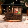 Christmas Eve Music Box Gift - LED Water-filled Train Ornaments Decorations