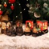 Christmas Eve Music Box Gift - LED Water-filled Train Ornaments Decorations