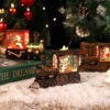 Christmas Eve Music Box Gift - LED Water-filled Train Ornaments Decorations