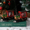 Christmas Eve Music Box Gift - LED Water-filled Train Ornaments Decorations
