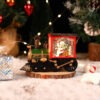 Christmas Eve Music Box Gift - LED Water-filled Train Ornaments Decorations