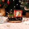 Christmas Eve Music Box Gift - LED Water-filled Train Ornaments Decorations