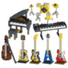 Musical Instrument Building Blocks - Mini Piano & Guitar DIY Educational Toys