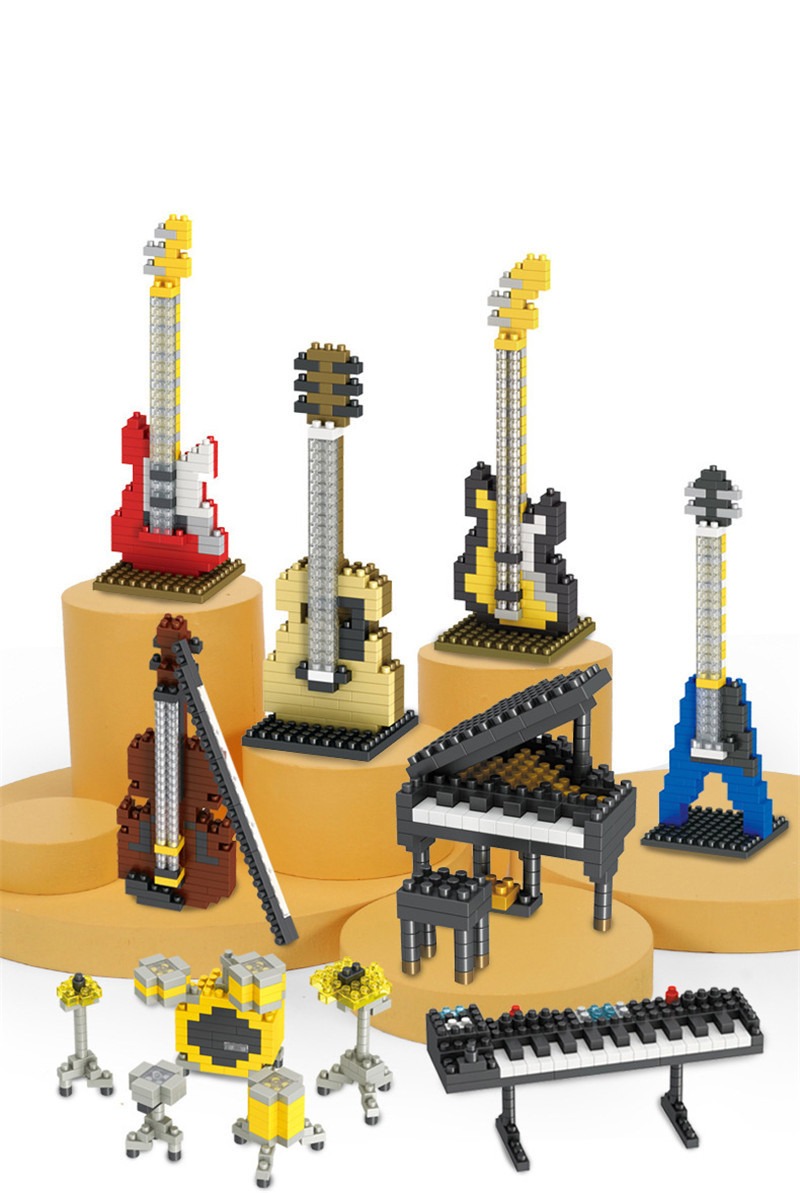 Musical Instrument Building Blocks - Mini Piano & Guitar DIY Educational Toys Musical Instrument Building Blocks - Mini Piano & Guitar DIY Educational Toys - Image 6