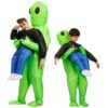 ET Aliens Inflatable Costume Scary Monster Cosplay for Adults Kids Party Gift