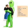 ET Aliens Inflatable Costume Scary Monster Cosplay for Adults Kids Party Gift