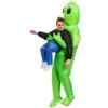 ET Aliens Inflatable Costume Scary Monster Cosplay for Adults Kids Party Gift