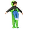 ET Aliens Inflatable Costume Scary Monster Cosplay for Adults Kids Party Gift