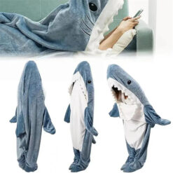 Alternative view of Shark Blanket for Adults, Wearable Winter Hooded Playsuit, Funny Sleeping Bag