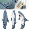 Shark Blanket for Adults, Wearable Winter Hooded Playsuit, Funny Sleeping Bag