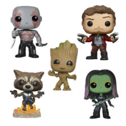 Marvel Rocket Raccoon, Star-Lord, Gamora, Drax & Groot 10cm Figure Novelty Gift