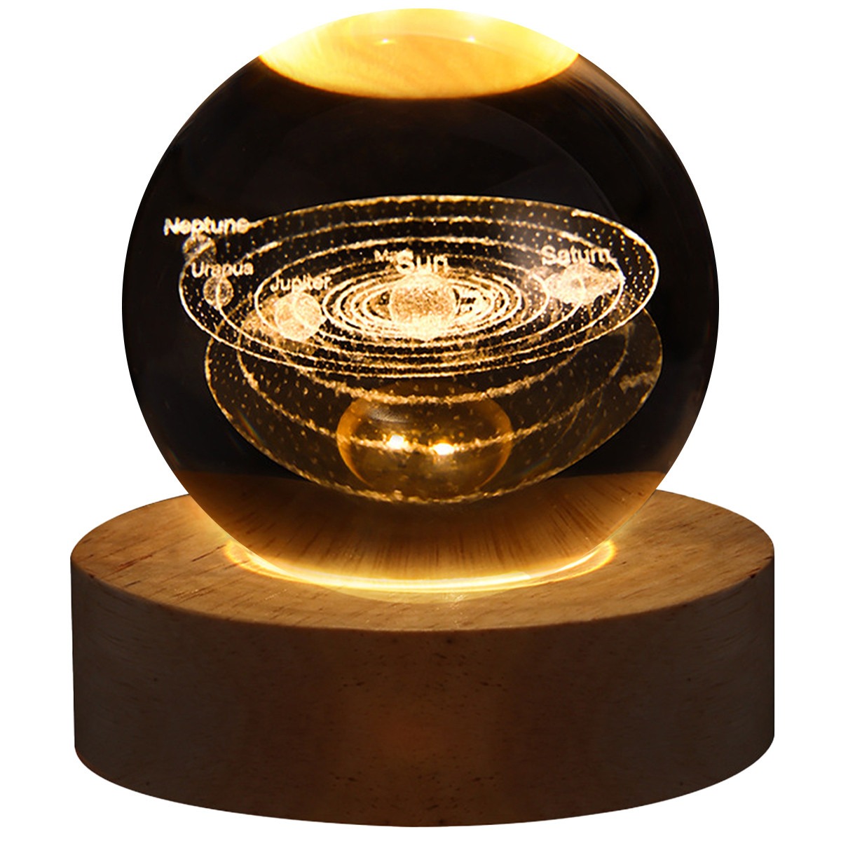 Unique 3D Crystal Ball Lamp with Galaxy Planetary Projections USB Night Light Unique 3D Crystal Ball Lamp with Galaxy Planetary Projections USB Night Light - Image 18