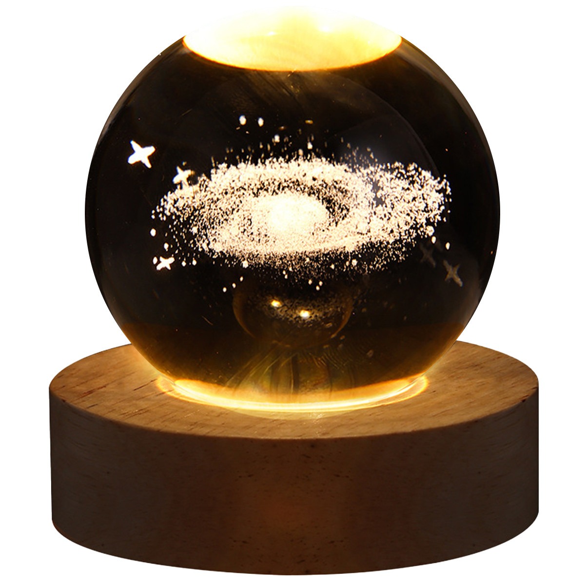 Unique 3D Crystal Ball Lamp with Galaxy Planetary Projections USB Night Light Unique 3D Crystal Ball Lamp with Galaxy Planetary Projections USB Night Light - Image 19
